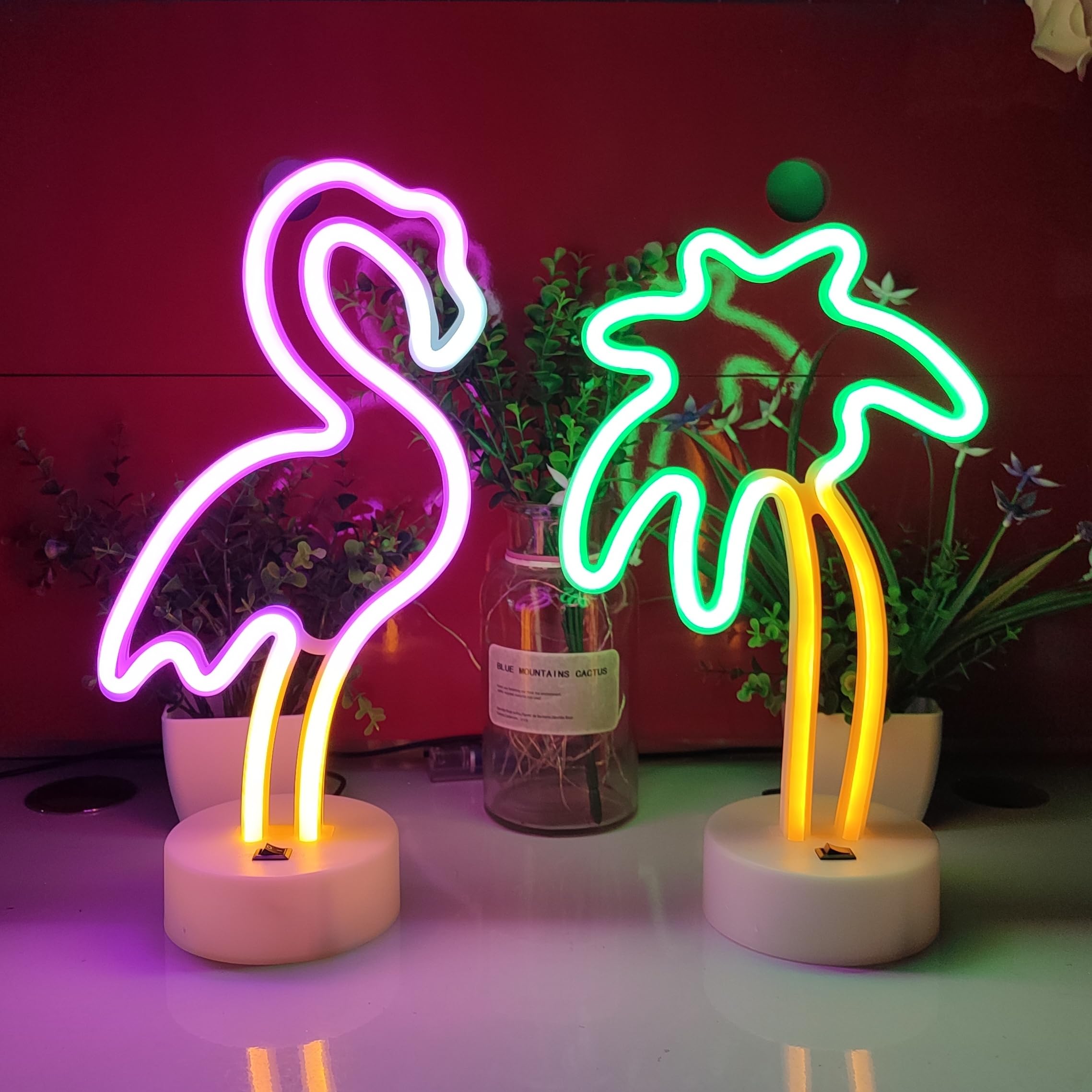 Amazon.co.jp: JYWJ フラミンゴ LED ネオンサイン ホルダーベース